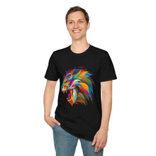 Colorful Lion Unisex Softstyle T-Shirt | Bold & Vibrant Graphic Tee