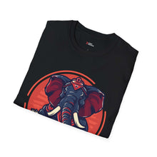 Elephant Graphic Unisex Softstyle T-Shirt – Bold Design for Nature Lovers