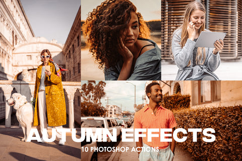 10 Autumn Photoshop Actions