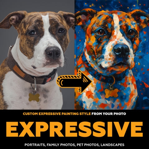 Custom Vibrant Splash Art Portrait