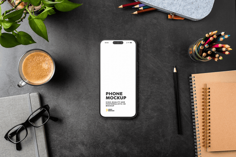 Desk Concept Phone Mockup