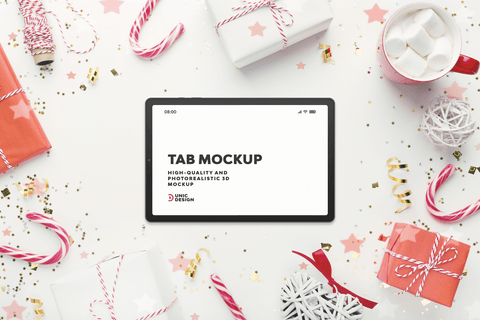 Christmas Concept Tablet Mockup