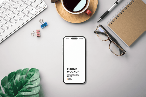 Office Concept Phone Mockup - Visualize Your Design