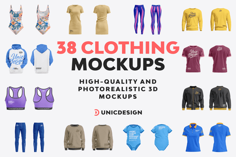 All Clothing Mockups Bundle - Lifetime Access