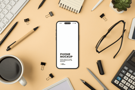Stationery Concept Phone Mockup