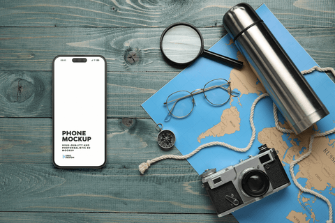 Travel Concept Phone Mockup - Visualize on the Go