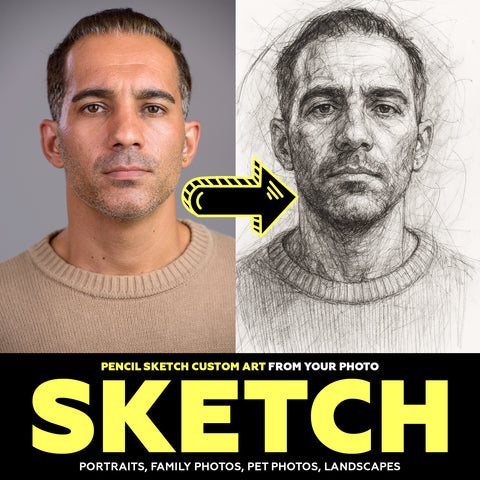 Custom Pencil Sketch Portrait