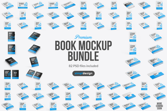 Book Mockup Bundle (80+ PSDs)