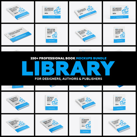 Book Mockup Bundle (250+ PSDs)