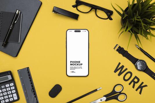 Work Concept Phone Mockup