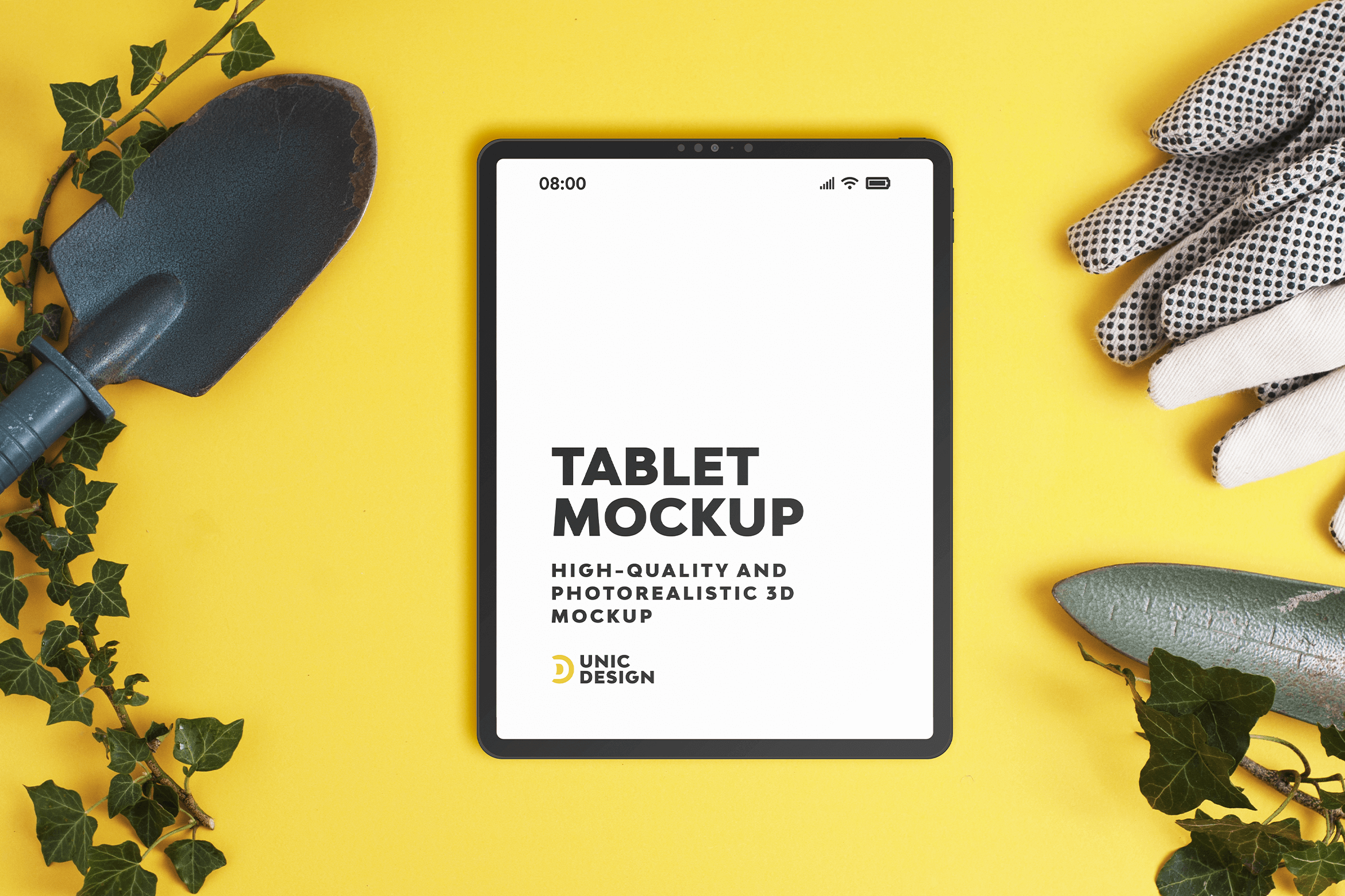 Мокап планшета Garden Concept