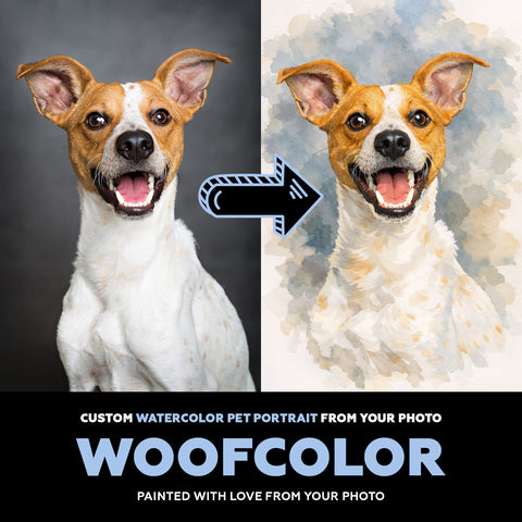 Custom Watercolor Dog Portrait