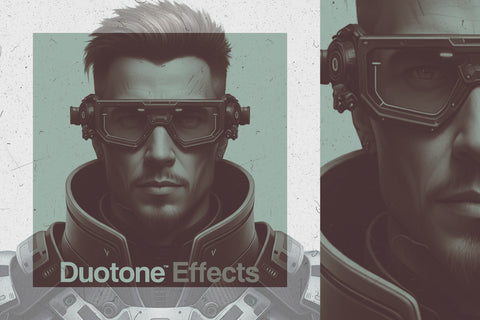 Duotone Photo Effect PSD Template - High Quality Design