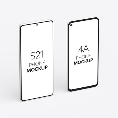 4A Phone & S21 Phone Mockup