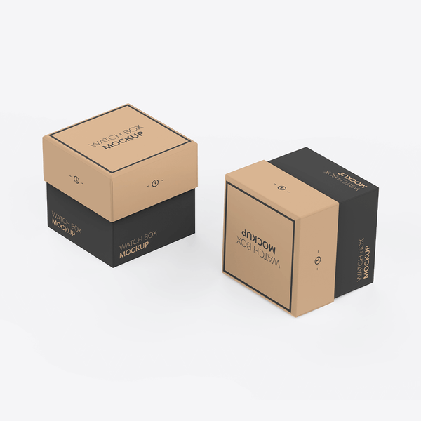 Watch Box Mockup for Packaging & Branding Design