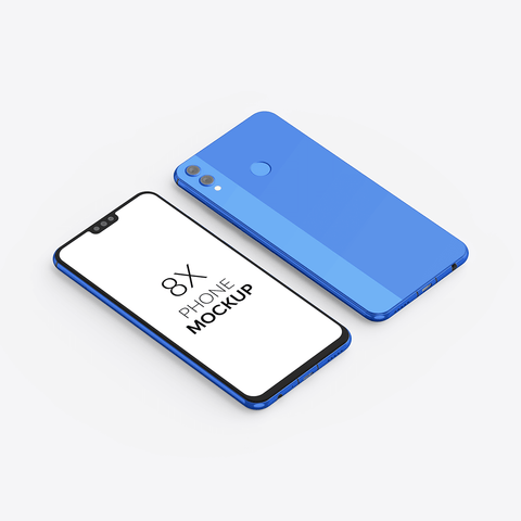 8X Phone Mockup