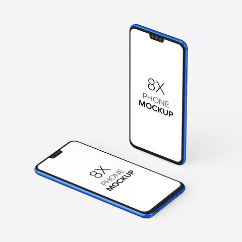 8X Phone Mockup