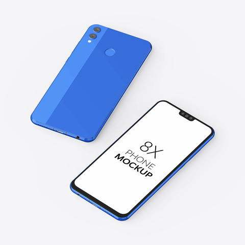 8X Phone Mockup