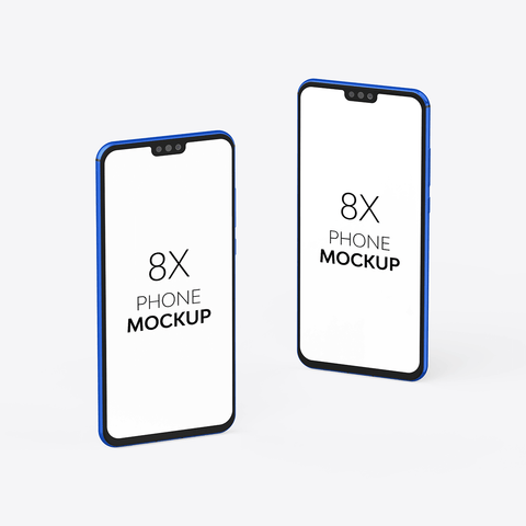 8X Phone Mockup
