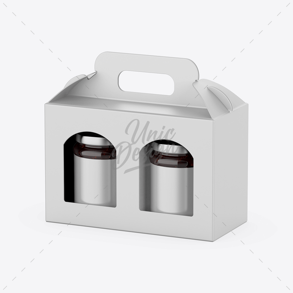 Jam Frame Box Jam Jar Box Mockup for Stunning Designs