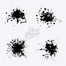 Stamp Ink Splash Brushes - 18 High-Quality Brushes