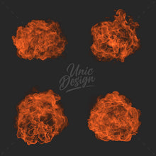 Stamp Fire Ball Brushes - 9 High-Quality Versions