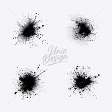 20 Spray Blot Photoshop Brushes
