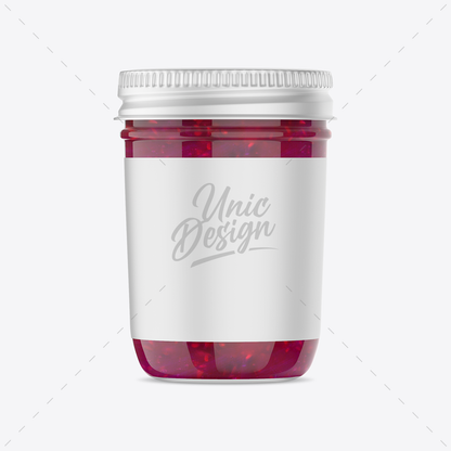 Raspberry Jam Jar Mockup