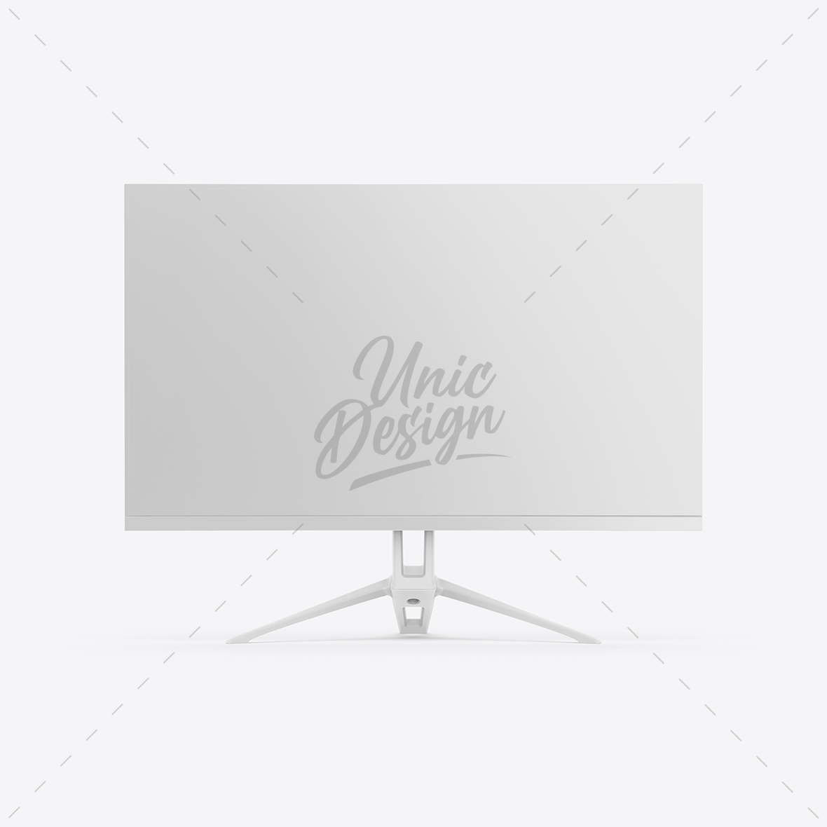 Monitor Simple Design Elegant Monitor Mockup for Screen Designs