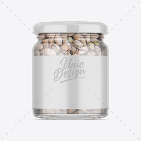 Customizable Pistachios Jar Mockup for Designers