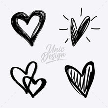 Stamp Heart Brushes for Photoshop – 74 High-Quality Versions