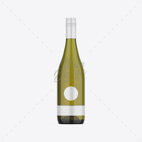 White Wine Bottle Mockup