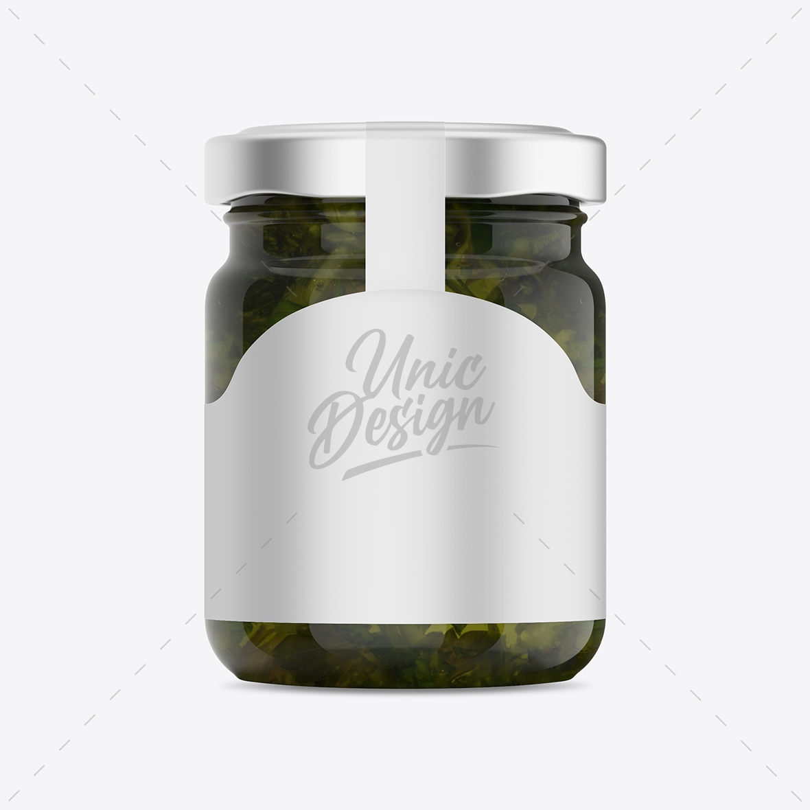 Mint Sauce Jar Mockup