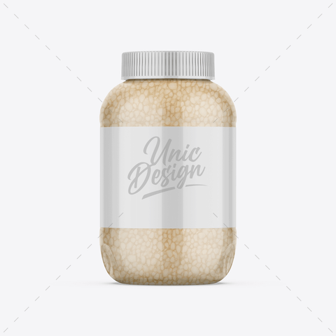 Minced Garlic in Water Jar Mockup for Design Presentation