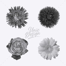 High-Quality Stamp Flower Brushes - 48 Versions