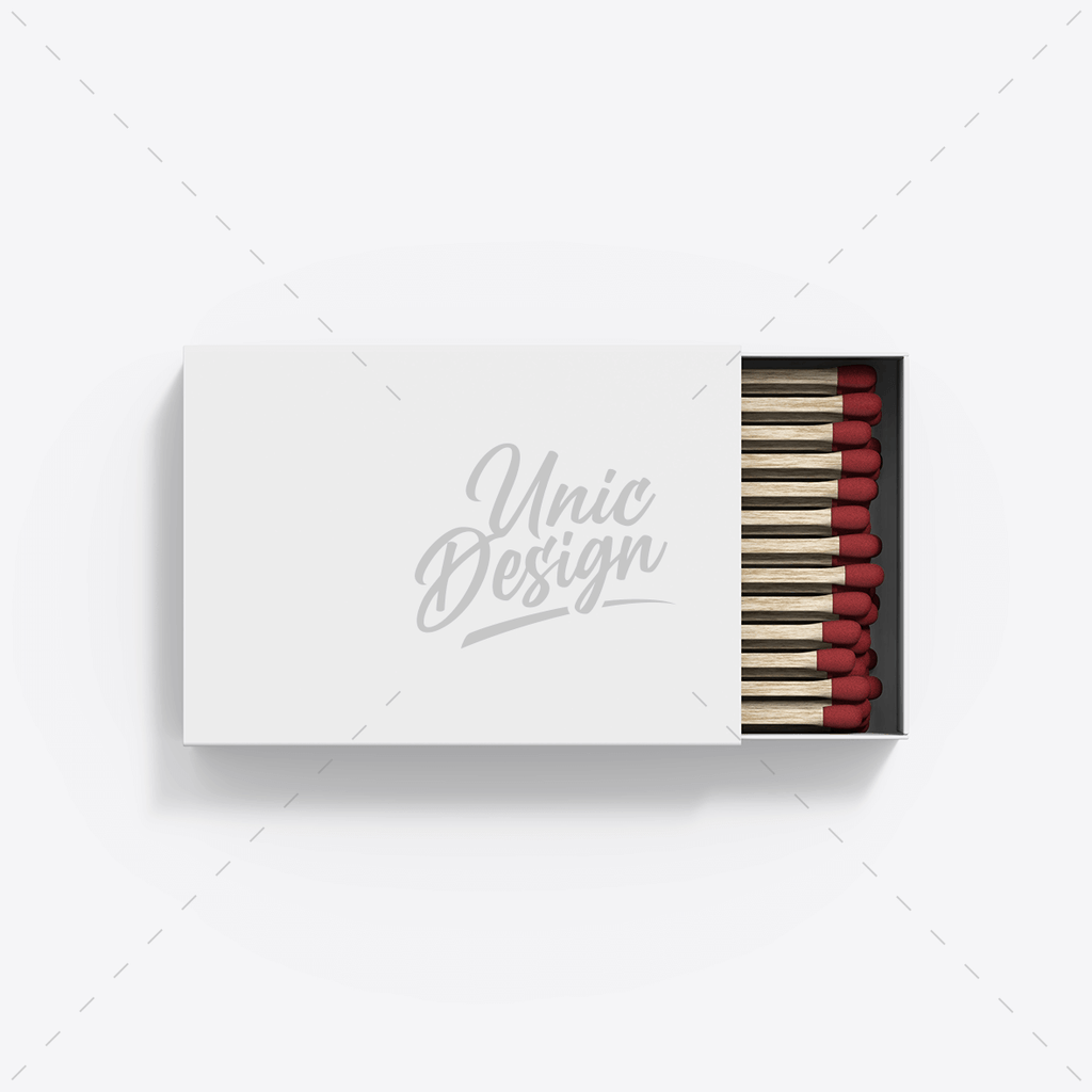 Simple Matchbox Design Match Box Mockup