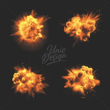 20 Explosion Photoshop Brushes