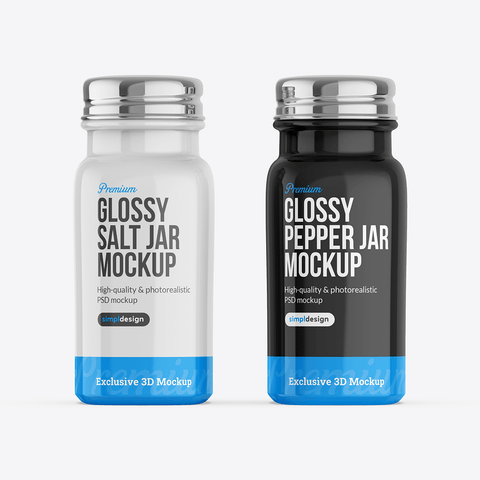Salt & Pepper Jar Mockup