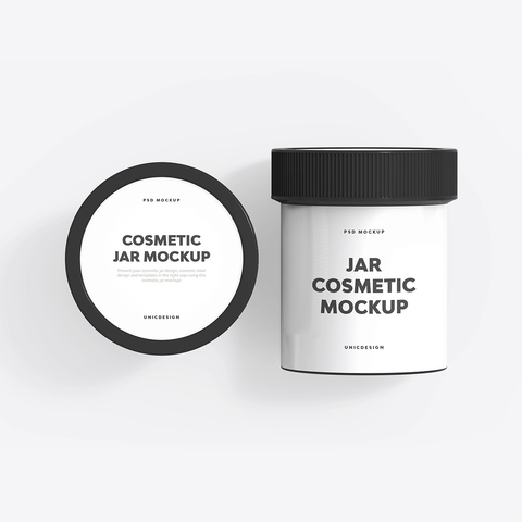 Cosmetic Jar Mockup