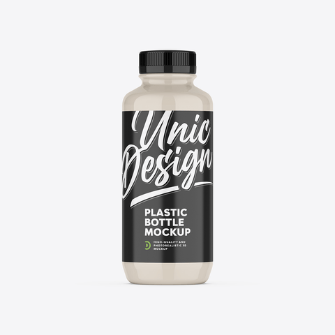 Plastic Bottle Mockup for Design Presentation