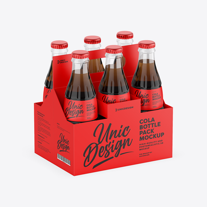 Cola Bottle Pack Mockup