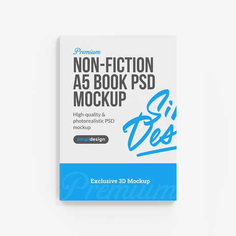 A5 Book Mockup
