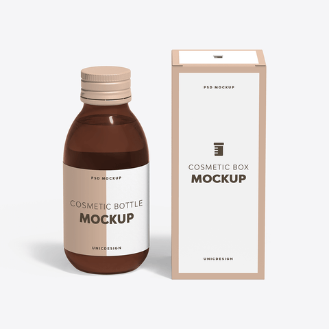 Cosmetic Bottle Mockup