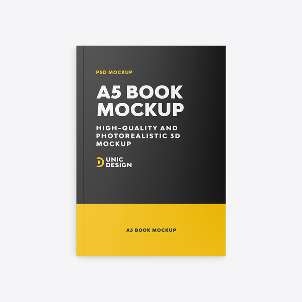 A5 Book Example A5 Book Mockup for Designers | Easy Edit