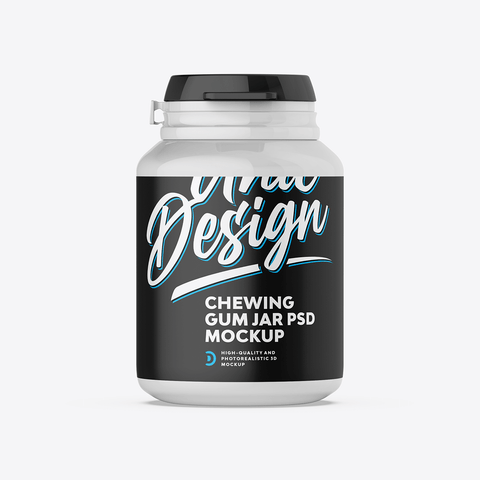 Chewing Gum Jar Mockup