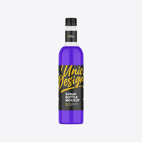 Syrup Bottle Mockup for Designers