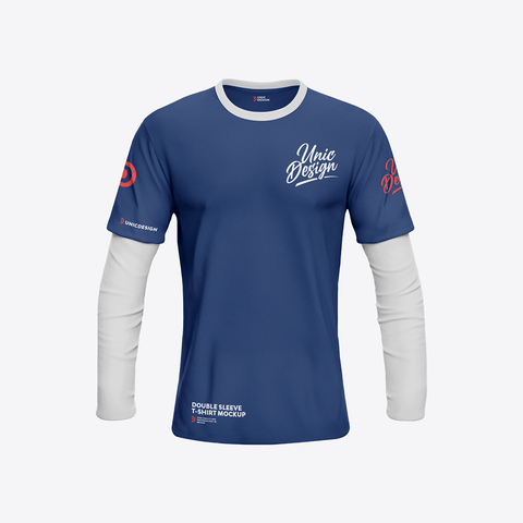 Double Sleeve T-shirt Mockup