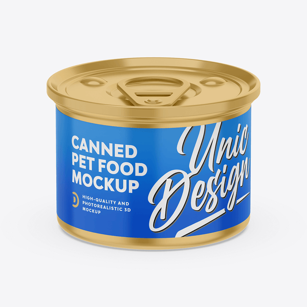 Customizable Canned Pet Food Mockup