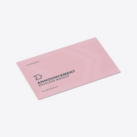 Announcement Envelope Mockup