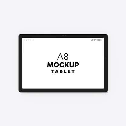 A8 Tablet Mockup
